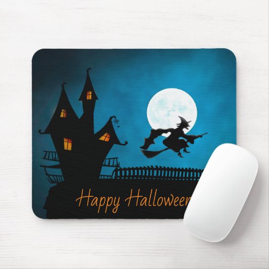 Gelukkig Halloween Heks Muismat (Met muis)