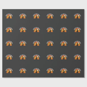 Gelukkig Halloween Heks Zonsondergang Ontwerp_1 Cadeaupapier