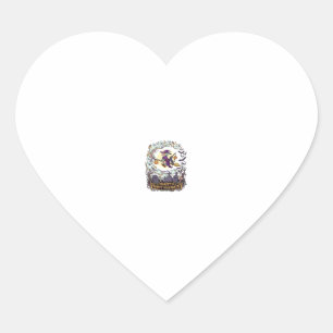 Gelukkig Halloween Heksenbezem Zwarte Kat Geesten_ Hart Sticker