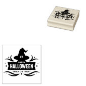 Gelukkig Halloween Heksenhoed Rubberstempel (Gestempeld)