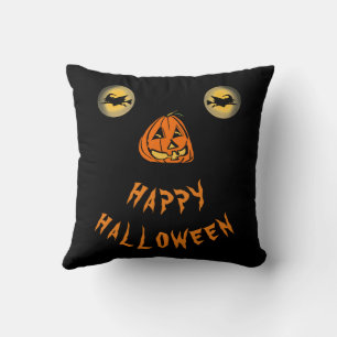 Gelukkig Halloween Heksenogen En Pompoenneus Kussen