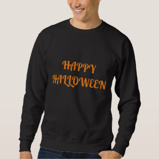 Gelukkig Halloween Heren Oranje Zwart Trui