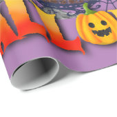 Gelukkig Halloween Het is Spooky Seizoen Viering Cadeaupapier (Rol Hoek)