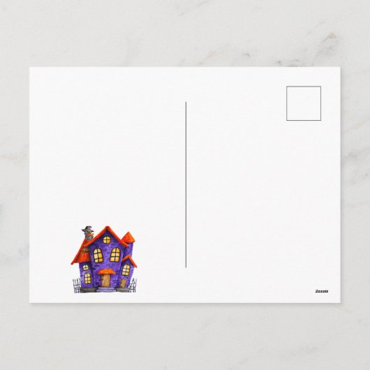 Gelukkig Halloween Het is Spooky Seizoen Viering Feestdagenkaart (Achterkant)