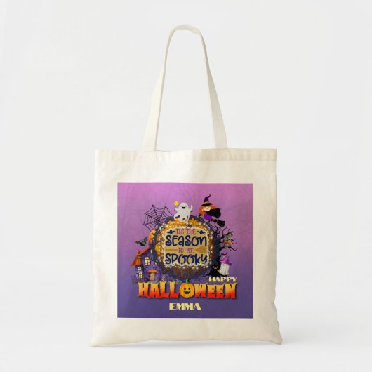 Gelukkig Halloween Het is Spooky Seizoen Viering Tote Bag (Voorkant)