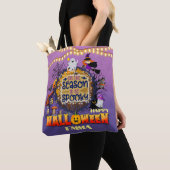 Gelukkig Halloween Het is Spooky Seizoen Viering Tote Bag (Dichtbij)