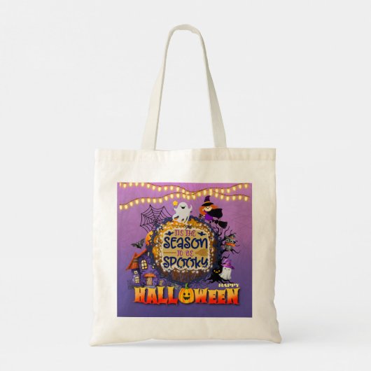 Gelukkig Halloween Het is Spooky Seizoen Viering Tote Bag (Achterkant)