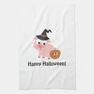 Gelukkig Halloween! Het Varken van de heks Theedoek