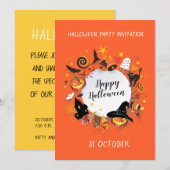 Gelukkig Halloween Holiday Party Trendy design Kaart (Voorkant / Achterkant)