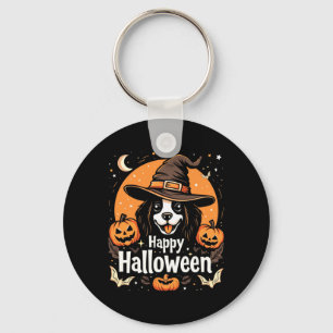 Gelukkig Halloween Hond Lange Mouwen Sleutelhanger