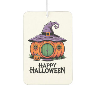 Gelukkig Halloween-huisje en heksen dak luchtverfr Luchtverfrisser