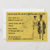 Gelukkig Halloween Huwelijk Spooky Geest Bruid & B Kaart (Achterkant)