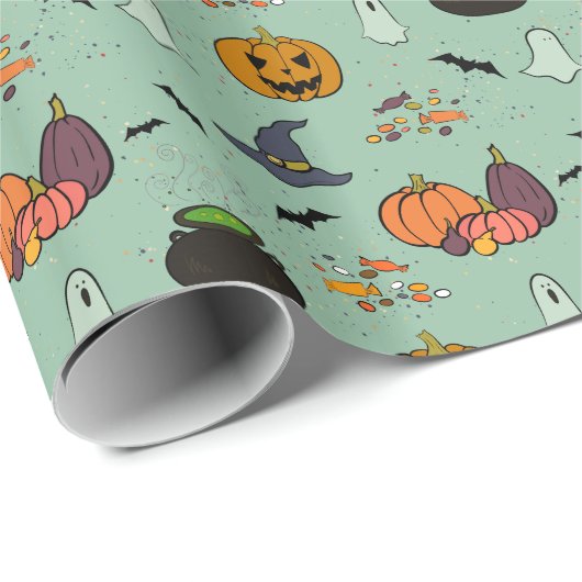 Gelukkig Halloween II inpakpapier (Rol Hoek)