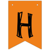 Gelukkig Halloween in Halloween kleuren Vlaggetjes (Eerste vlag)