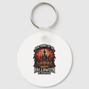 Gelukkig Halloween Is Elke Dag Gehekeld Kasteel Po Sleutelhanger