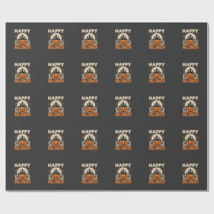Gelukkig Halloween Jack O Lantern Geheime Kasteel Cadeaupapier