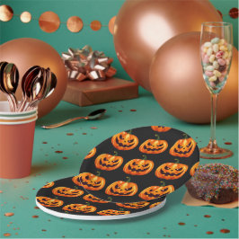 Gelukkig Halloween Jack O Lantern Papieren Bordje