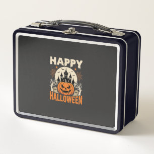 Gelukkig Halloween Jack O Lantern Spook Kasteel