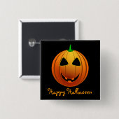 Gelukkig Halloween Jack 'o Lantern Vierkante Button 5,1 Cm (Voorkant /achterkant)