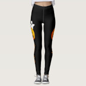 Gelukkig Halloween Jack O Lanterns Pompoenen Feest Leggings (Voorkant)