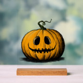 Gelukkig Halloween Jack O'Lantern Volwassene Natuu Acryl Bord (Neutraal)