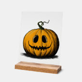 Gelukkig Halloween Jack O'Lantern Volwassene Natuu Acryl Bord (Hoek)