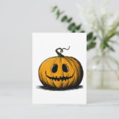 Gelukkig Halloween Jack O'Lantern Volwassene Natuu Briefkaart (Staand voorkant)