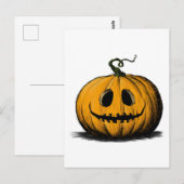 Gelukkig Halloween Jack O'Lantern Volwassene Natuu Briefkaart (Voorkant / Achterkant)