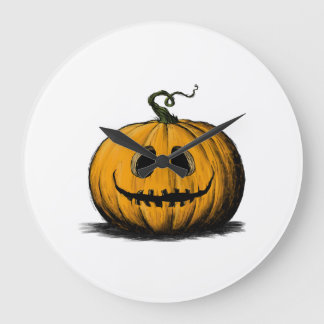 Gelukkig Halloween Jack O'Lantern Volwassene Natuu Grote Klok