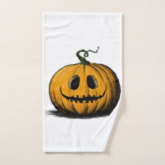 Gelukkig Halloween Jack O'Lantern Volwassene Natuu Handdoek