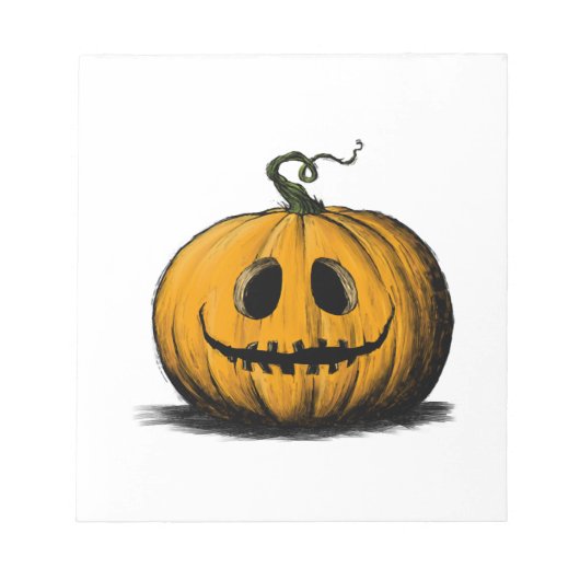 Gelukkig Halloween Jack O'Lantern Volwassene Natuu Notitieblok (Voorkant)