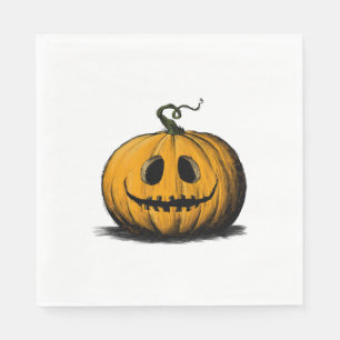 Gelukkig Halloween Jack O'Lantern Volwassene Natuu Servet