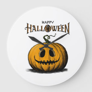 Gelukkig Halloween Jack O'Lantern Volwassene Oranj Grote Klok