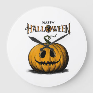 Gelukkig Halloween Jack O'Lantern Volwassene Oranj Grote Klok