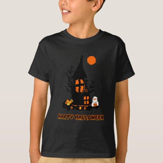 Gelukkig Halloween Jongens T-shirt (Voorkant)