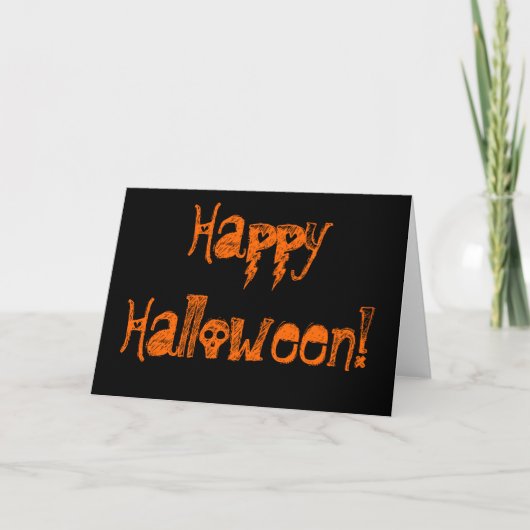 Gelukkig Halloween! Kaart (Voorkant)