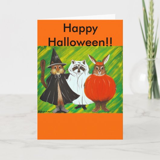 Gelukkig Halloween Kaart (Voorkant)