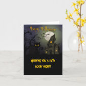 Gelukkig Halloween Kaart (Gele Bloem)