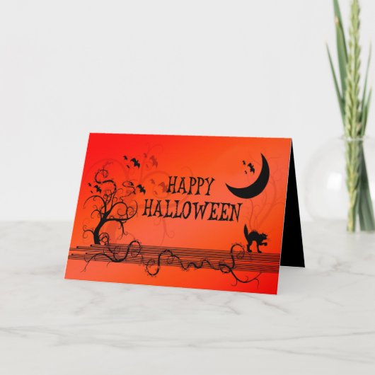 Gelukkig Halloween Kaart (Voorkant)