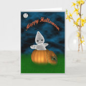 Gelukkig Halloween Kaart (Gele Bloem)