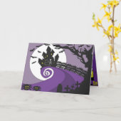 Gelukkig Halloween Kaart (Gele Bloem)