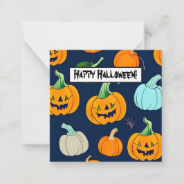 Gelukkig Halloween Kaart Notitiekaartje