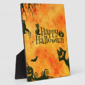 gelukkig halloween kat fotoplaat (Zijkant)