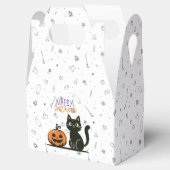 Gelukkig Halloween kat & pompoen Bedankdoosjes (Geopend)