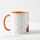 Gelukkig Halloween kat & pompoen Mok (Links)