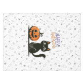 Gelukkig Halloween kat & pompoen Tafelkleed (Voorkant (Horizontaal))