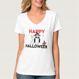 Gelukkig Halloween Kat T-Shirt | Leuke Griezeldier