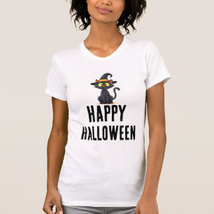 Gelukkig Halloween Kat T-Shirt   Leuke Griezeldier