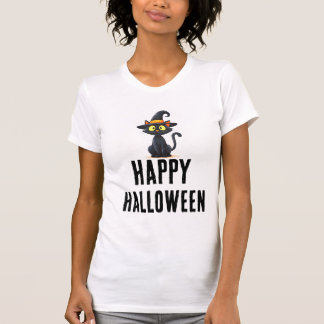 Gelukkig Halloween Kat T-Shirt | Leuke Griezeldier