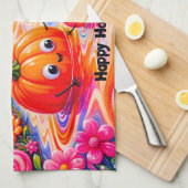 Gelukkig Halloween Keuken Handdoek (Quarter Fold)